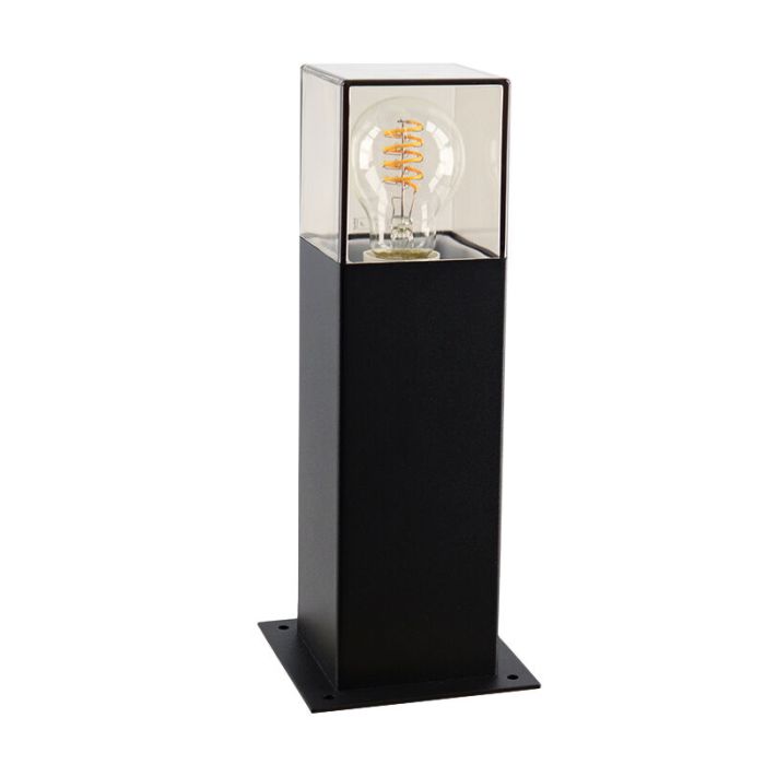 Modern udendørslampe sort, Sanel, IP44
