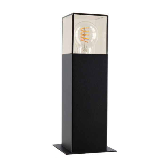 Modern udendørslampe sort, Sanel, IP44
