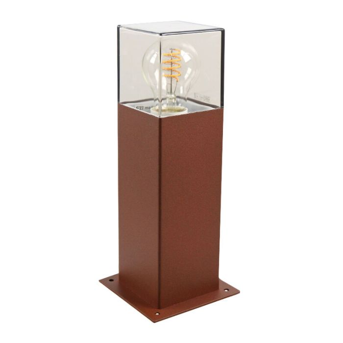 Modern udendørslampe rustfarvet, Sanel, IP44