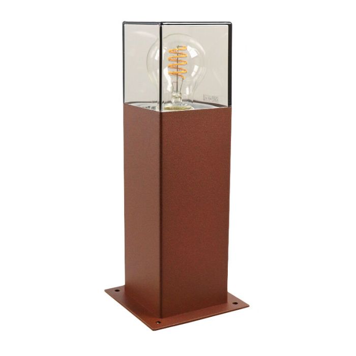 Modern udendørslampe rustfarvet, Sanel, IP44