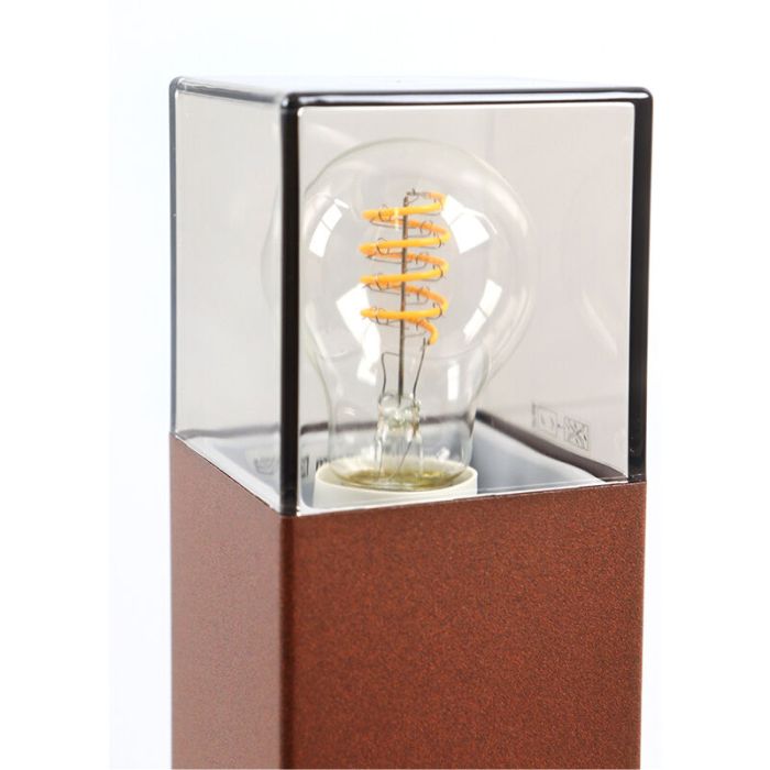 Modern udendørslampe rustfarvet, Sanel, IP44