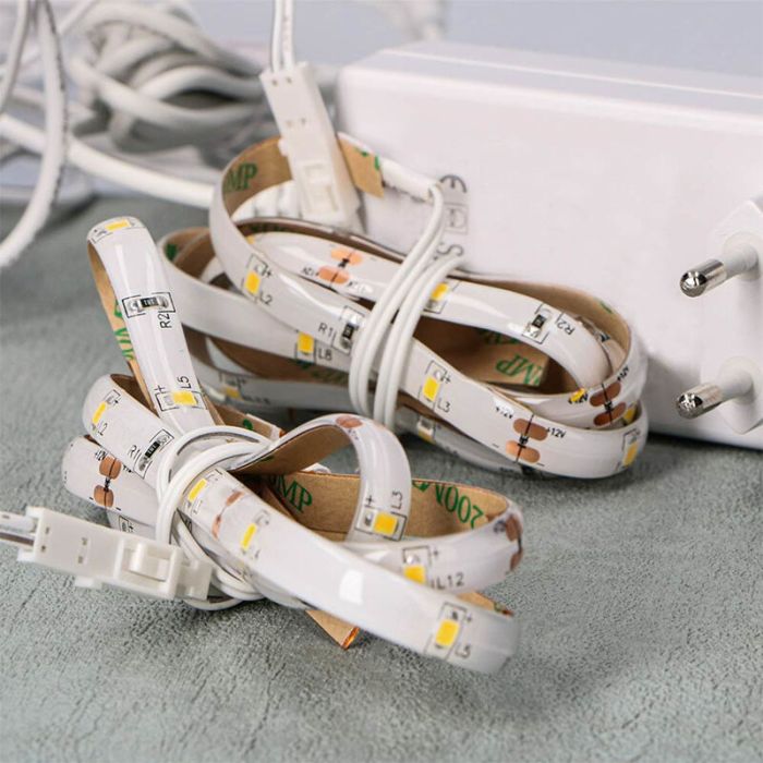 Forlængersæt dæmpbare trappe LED strips, 2 LED strips 4000K