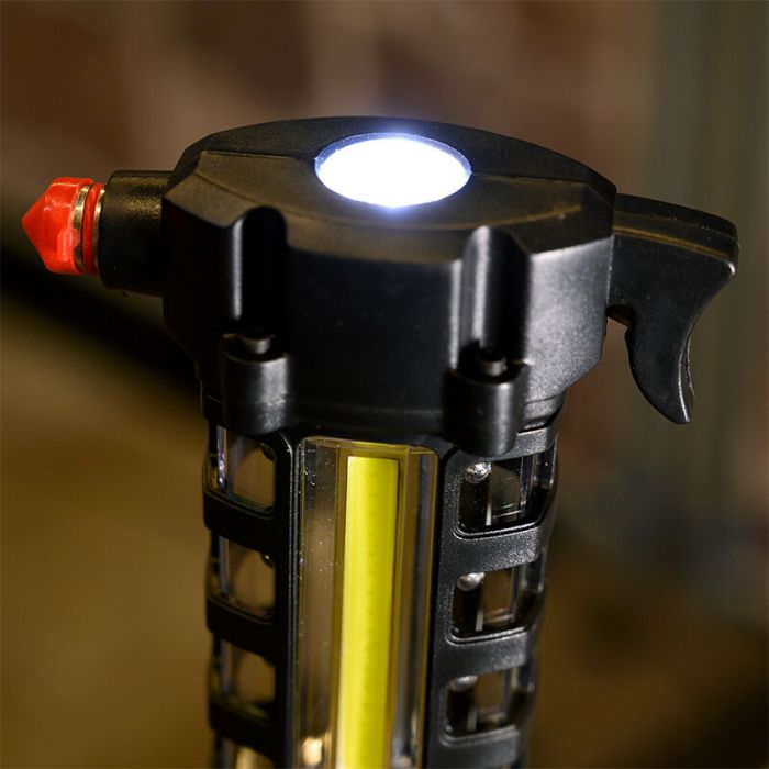 Sort håndlampe plast, Charley, 3W, 6500K LED