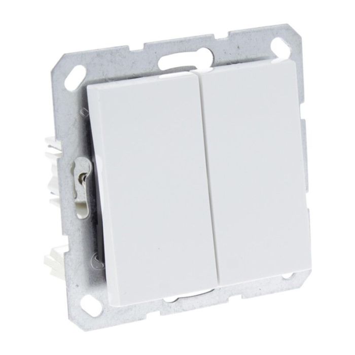 Q-Link S-Line Switch Flush Mount Series, Polar White