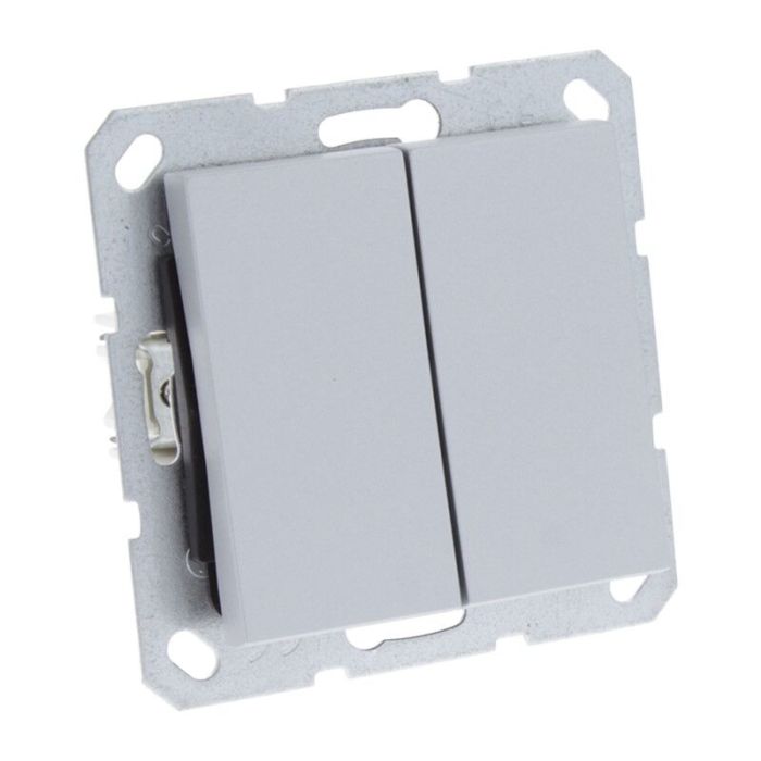 Q-Link S-Line Switch Indbygget Switch/Swap, Grå/aluminium farvet