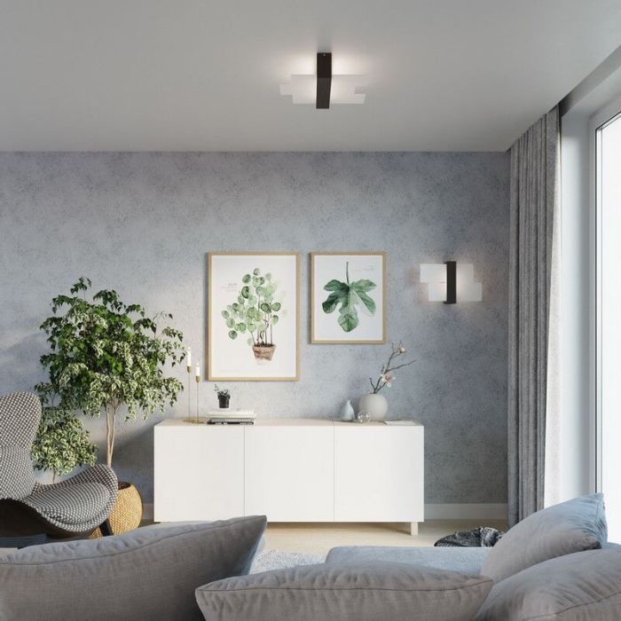 Glas loftlampe brun, Fouzia