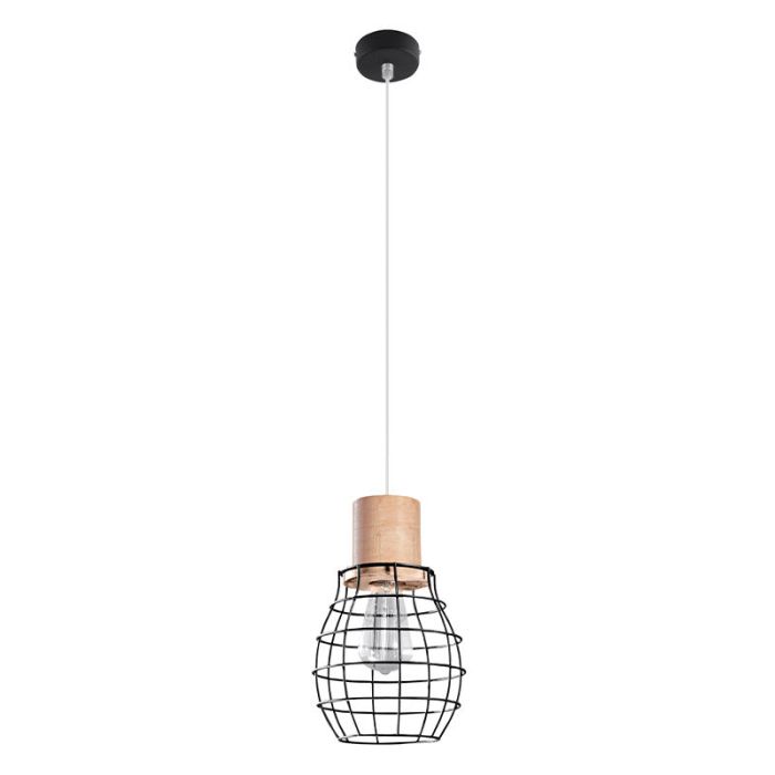 Træ pendler lampe brun, Gerbrich