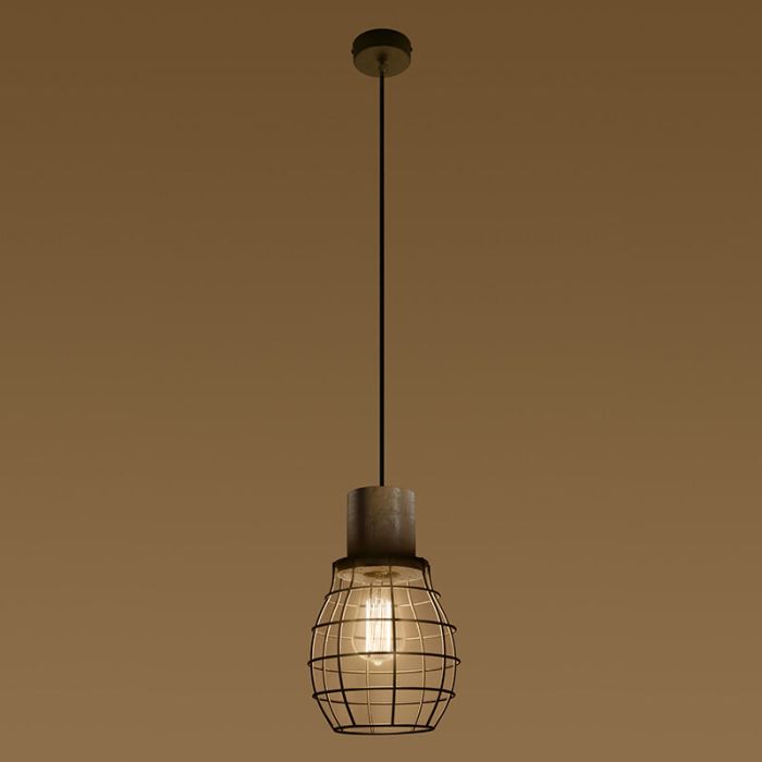 Træ pendler lampe brun, Gerbrich