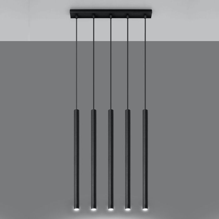 Aluminium pendler lampe sort, Hillary