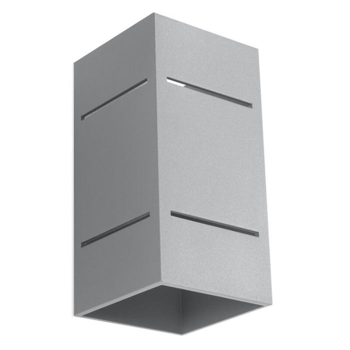 Aluminium up down væglampe grå, Janien