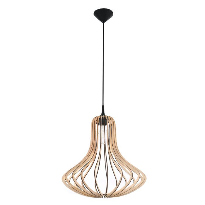 Træ pendler lampe brun, Grada