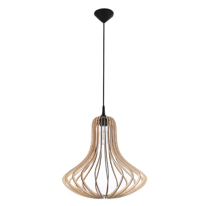 Træ pendler lampe brun, Grada