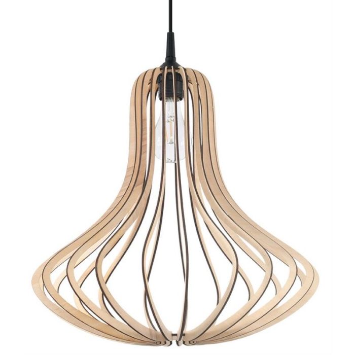 Træ pendler lampe brun, Grada