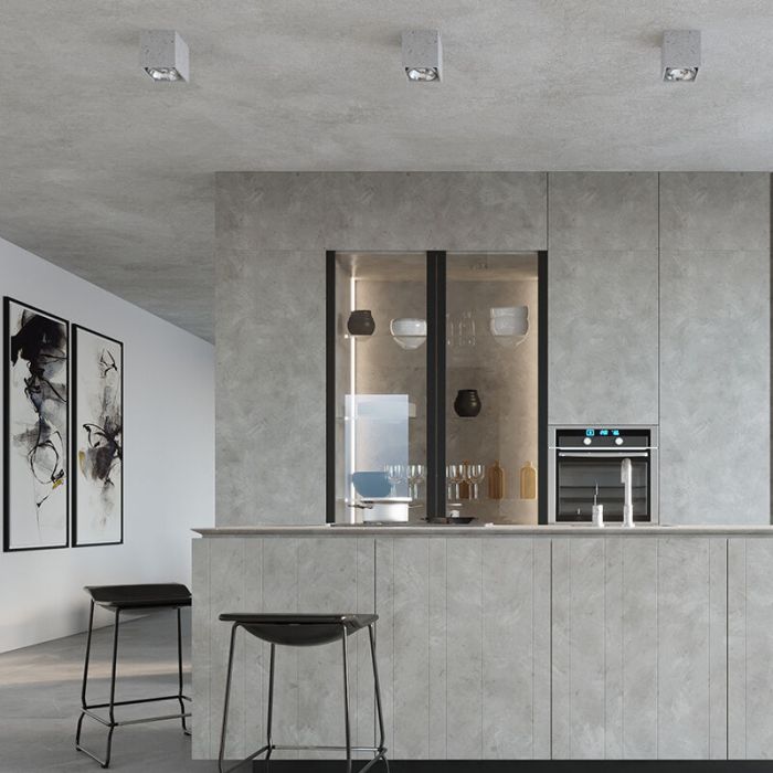 Beton påbygningsspot grå, Eugene