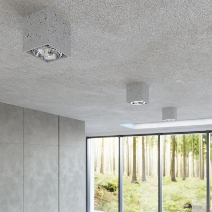 Beton påbygningsspot grå, Eugene