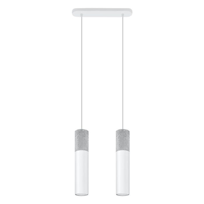 Beton pendler lampe grå, Fardou