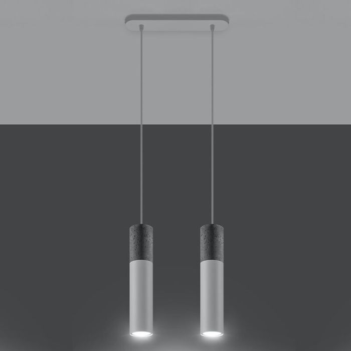 Beton pendler lampe grå, Fardou
