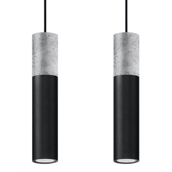 Beton pendler lampe grå, Fardou