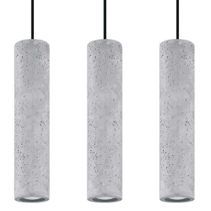 Beton pendler lampe grå, Feyza