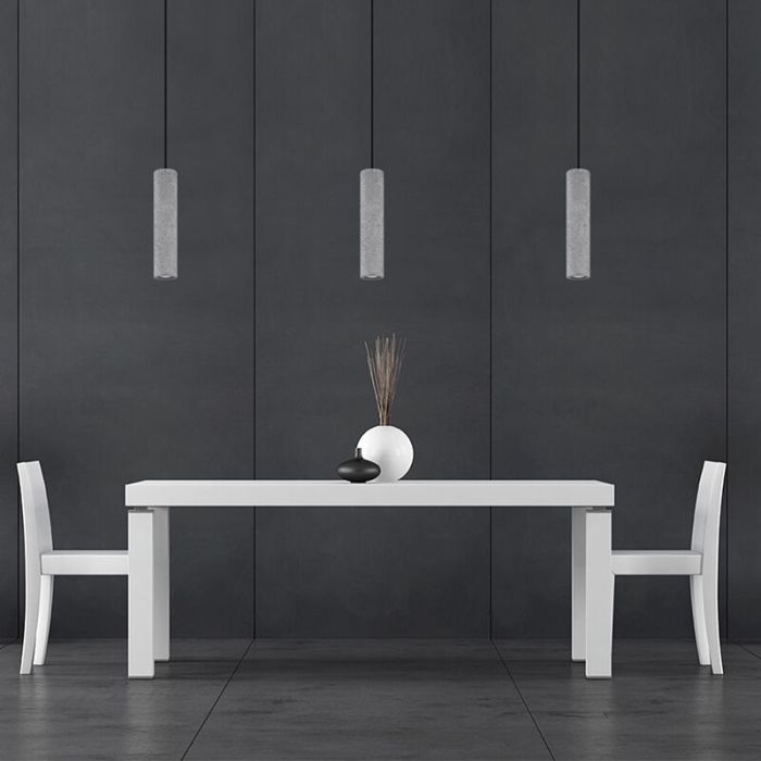 Beton pendler lampe grå, Feyza