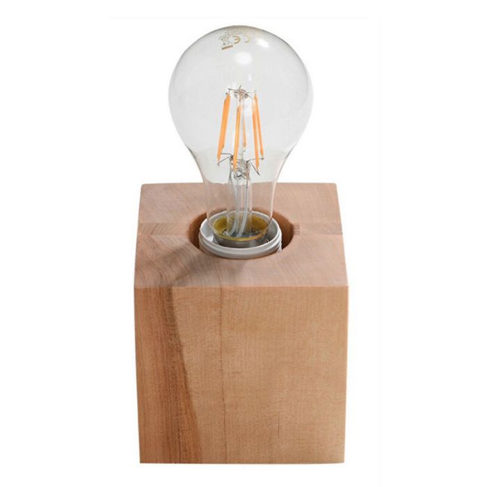Træ bordlampe brun, Anniko