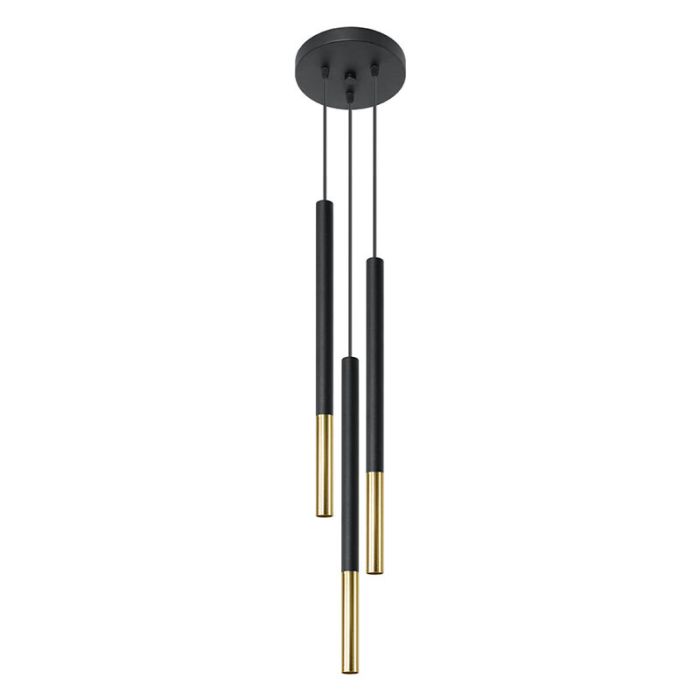 Aluminium pendler lampe guld, Ilonca