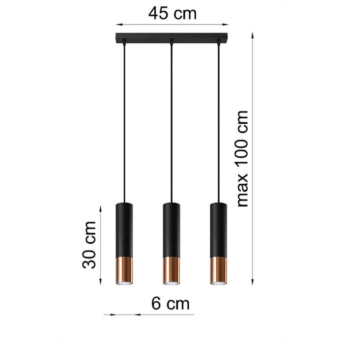 Aluminium pendler lampe kobber, Hediye