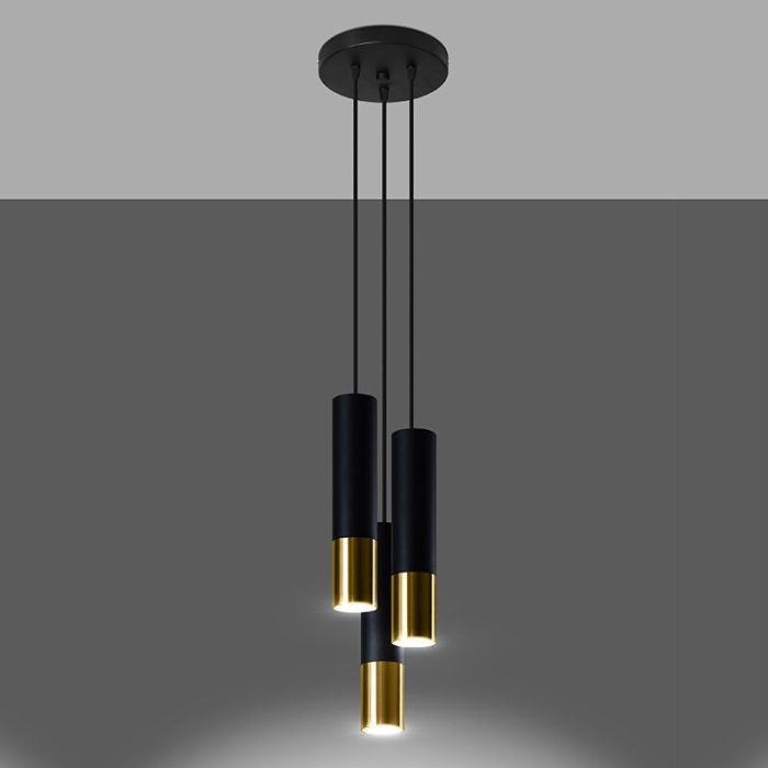 Aluminium pendler lampe guld, Hediye
