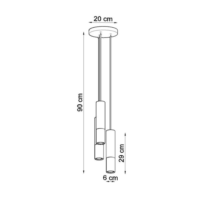 Aluminium pendler lampe guld, Hediye