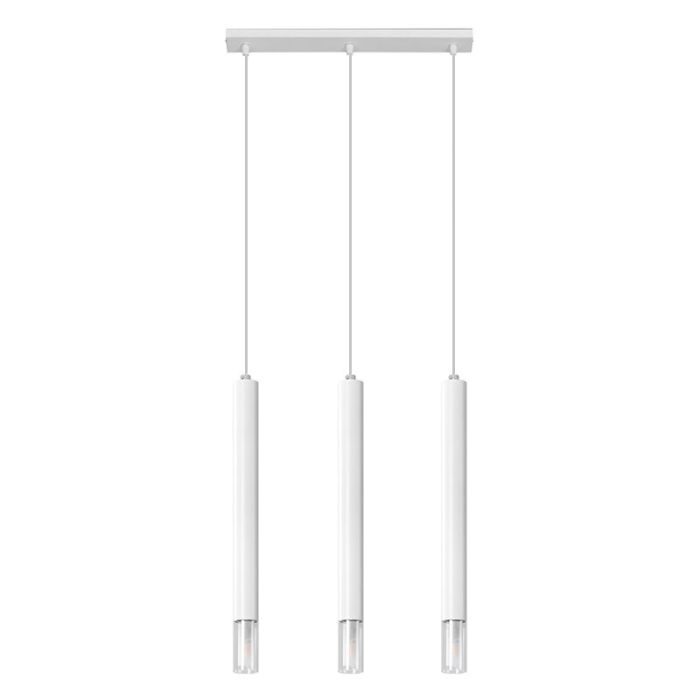 Glas pendler lampe hvid, Ishani