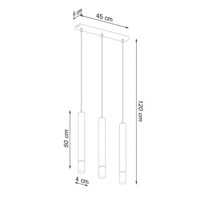 Glas pendler lampe hvid, Ishani