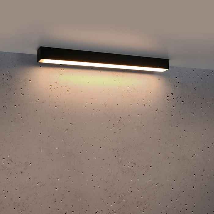 Aluminium loftlampe sort, Mascha, 22W, 3000K LED