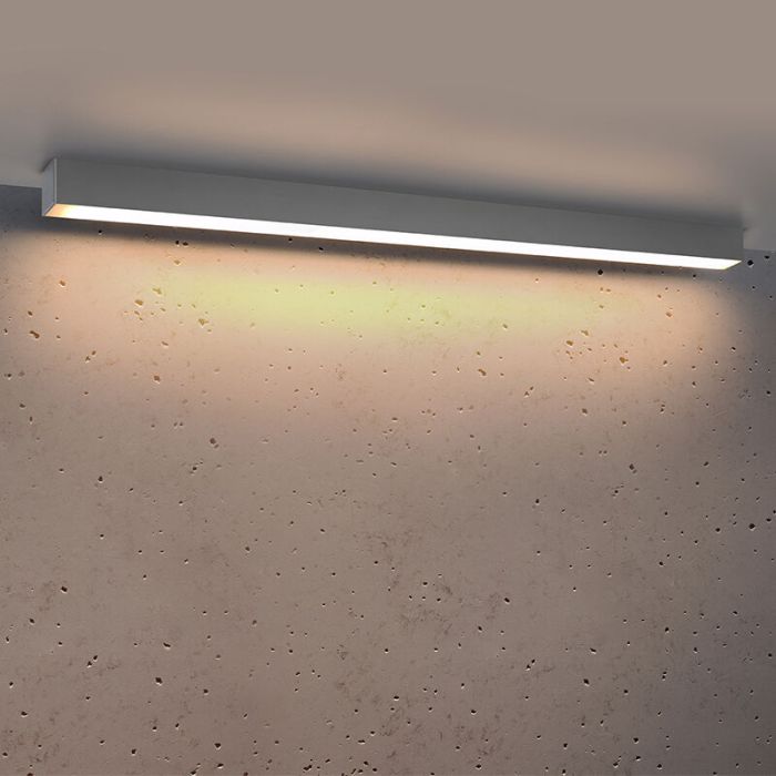 Aluminium loftlampe grå, Mascha, 31W, 3000K LED