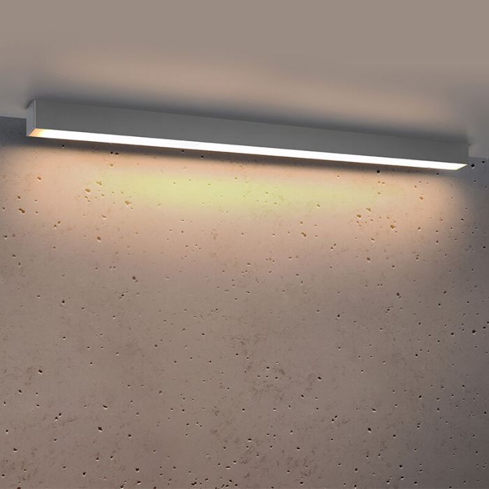 Aluminium loftlampe grå, Mascha, 38W, 3000K LED