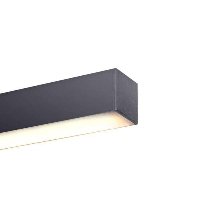 Aluminium loftlampe grå, Mascha, 38W, 3000K LED
