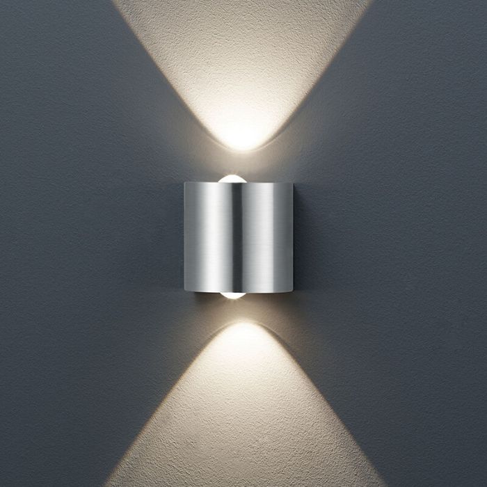 Nikkel up down væglampe metal, Alwyn, 3,2W, 3000K LED