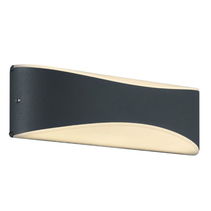 Sort udendørslampe modern, Bernadina, 9W, 3000K LED, IP65