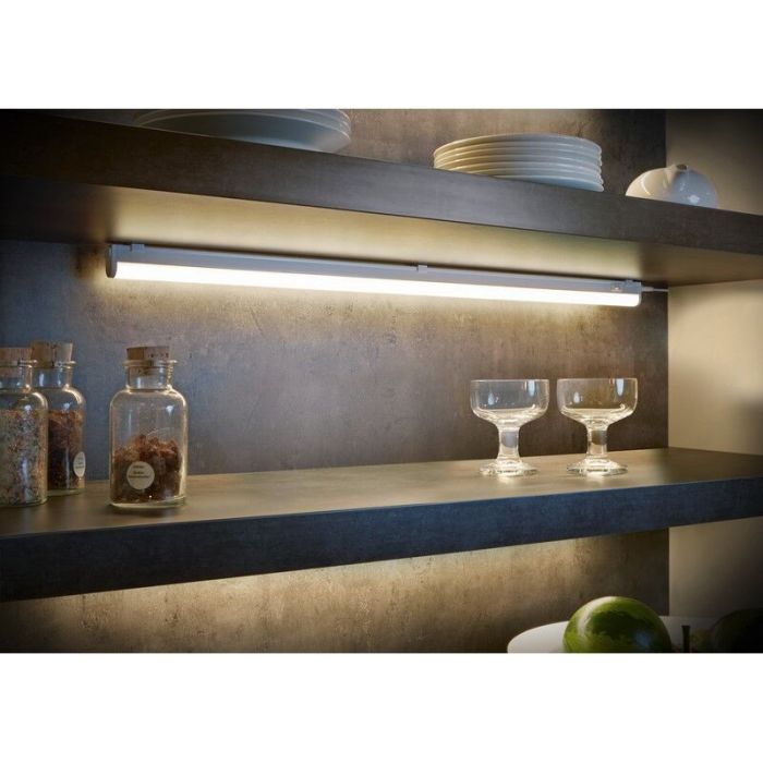 Hvid loftlampe plast, Irmak, 13W, 3000K LED, med brytare