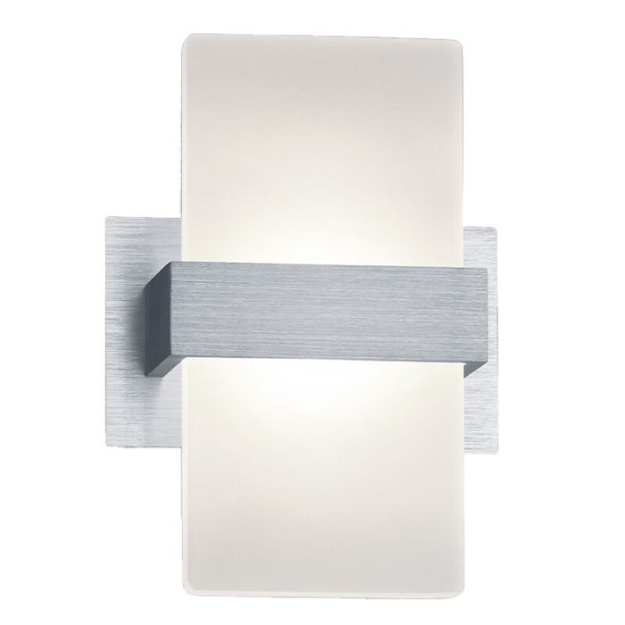 Grå up down væglampe modern, Leontien, 4,3W, 3000K LED, med brytare