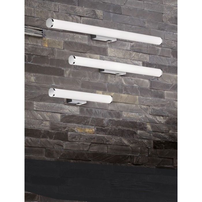 Krom spejllampe modern, Staby, 8,6W, 3000K LED, IP44, med brytare