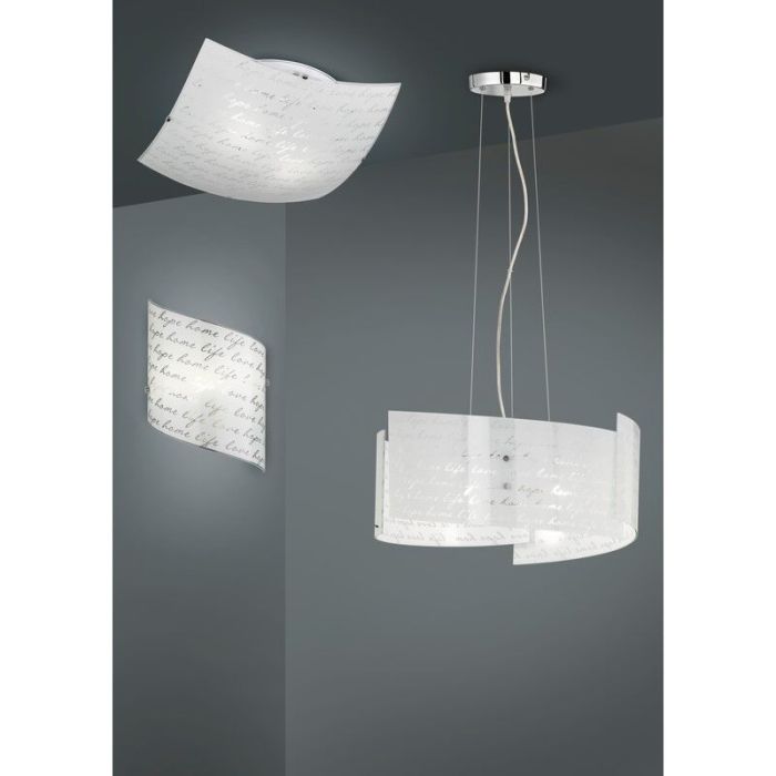 Hvid pendler lampe design, Anna