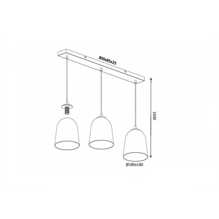 Nikkel pendler lampe modern, Nuhad