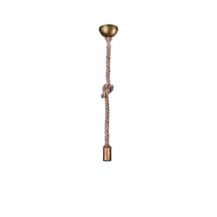 Bronze pendler lampe uden skærm rustik, Inca