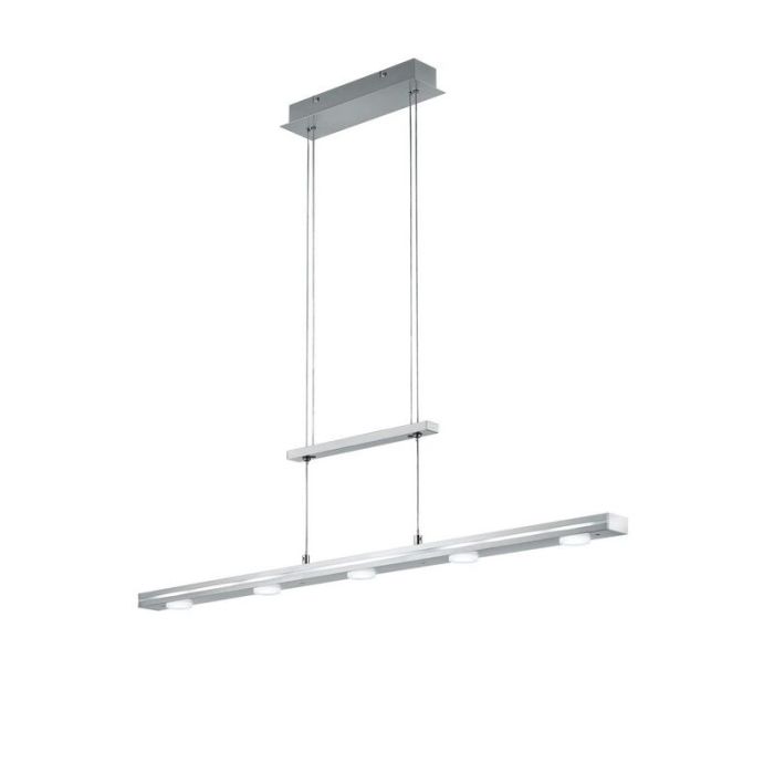Nikkel pendel lampe spisebord modern, Awa, 3,5W, varm til kold hvid justerbar LED