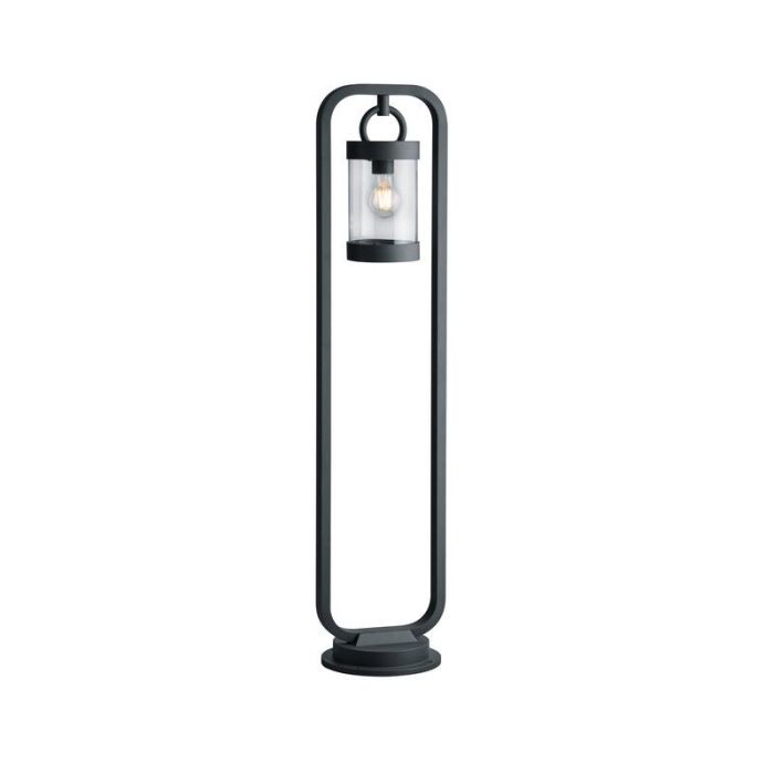 Antracit udendørslampe gulvlampe med skumringssensor modern, Sambesi, IP44