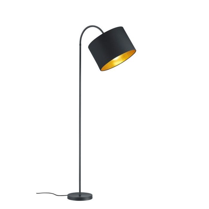 Sort gulv lampe modern, Jeany, med brytare