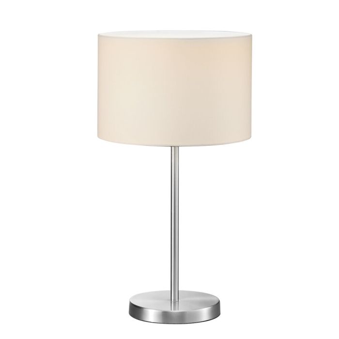 Nikkel bordlampe metal, Ledbury, med brytare