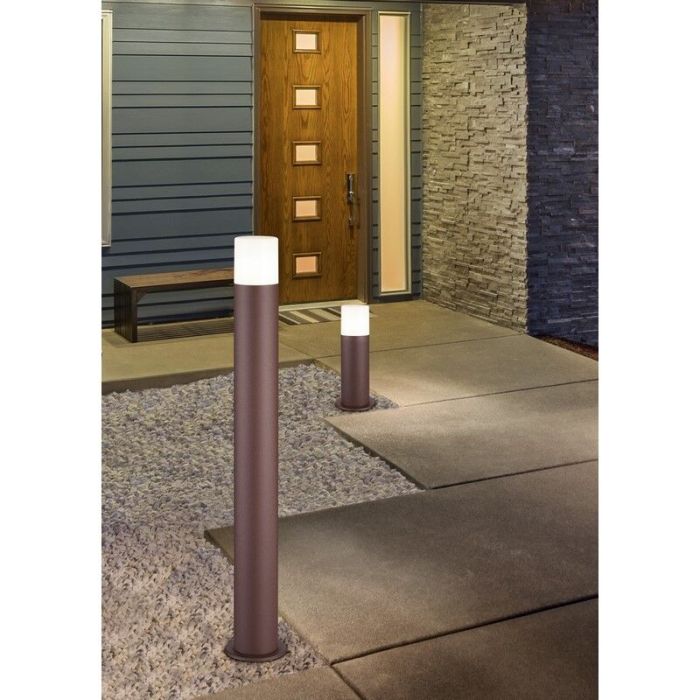 Rustfarvet udendørslampe modern, Fjelso, IP44