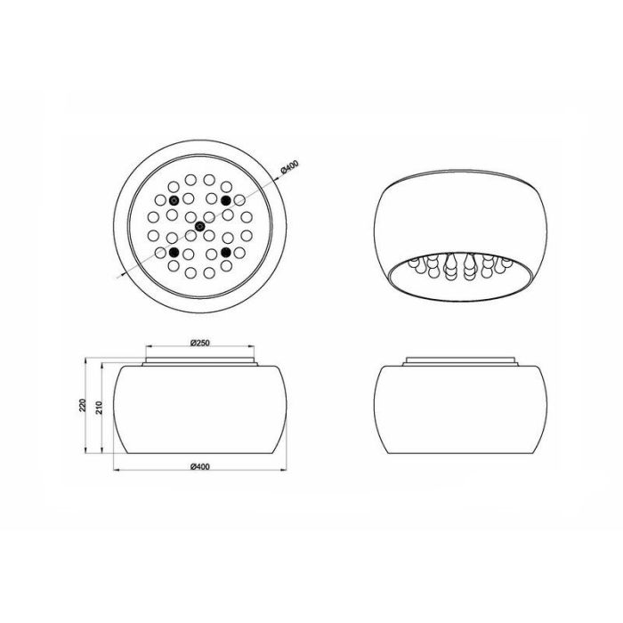 Krom plafond modern, Capucine