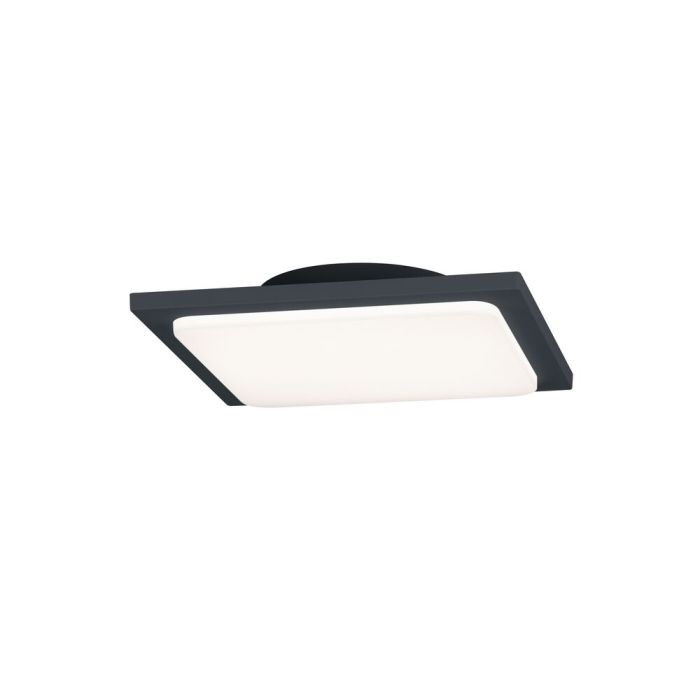 Antracit udendørslampe aluminium, Elonzo, 18W, 3000K LED, IP54